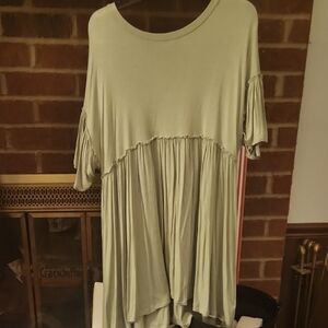 Altar'd State Sage Green Midi Dress